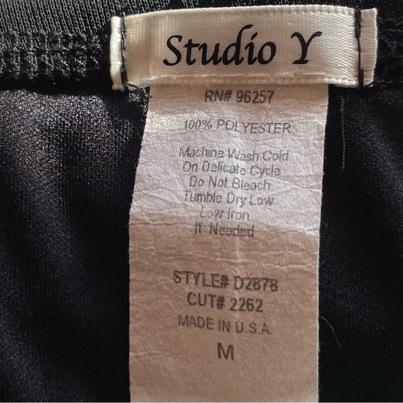 Studio Y Black Halter Top Evening Wear Jumpsuit | Ruched Sides & Wide Le… - Picture 3 of 4